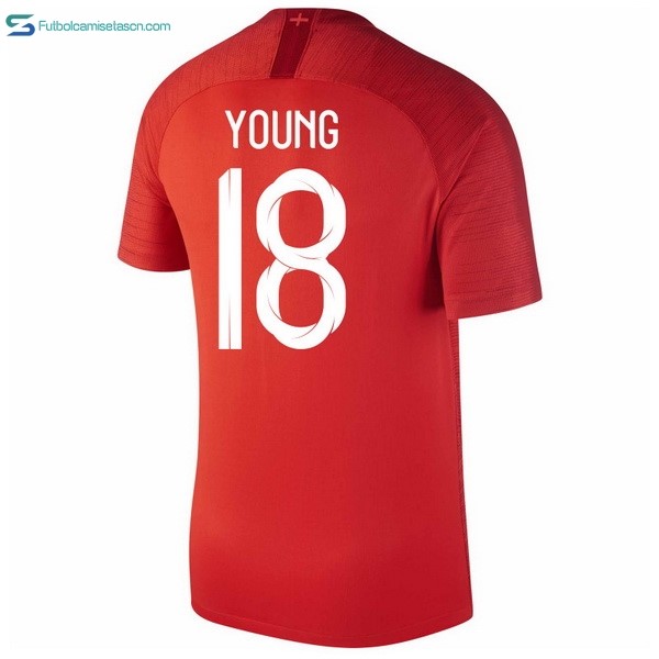Camiseta Inglaterra 2ª Young 2018 Rojo